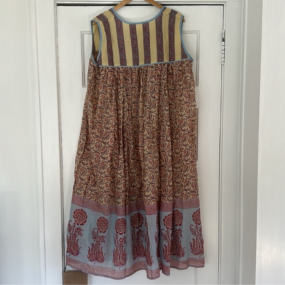 NWT Daughters of India Aahana Maxi Dress in Blue Bell Floral Size XL - Picture 11 of 16